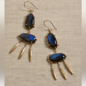 BANANA REPUBLIC TANGARA LABRADORITE EARRING | AUREUS + ARGENT NWT